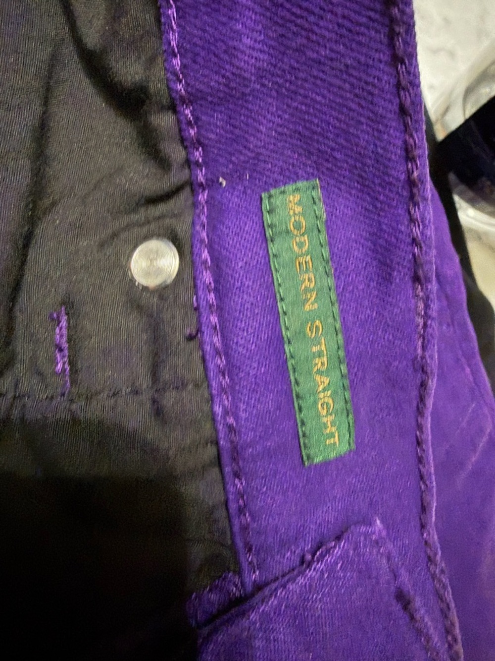 Ralph Lauren Purple Straight-Leg Pants - Picture 5 of 5